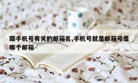 跟手机号有关的邮箱名,手机号就是邮箱号是哪个邮箱