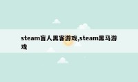 steam盲人黑客游戏,steam黑马游戏