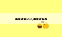 黑客破解soul,黑客破解器