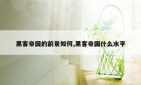 黑客帝国的前景如何,黑客帝国什么水平