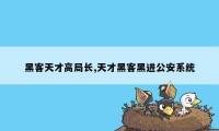 黑客天才高局长,天才黑客黑进公安系统