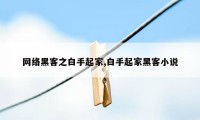 网络黑客之白手起家,白手起家黑客小说