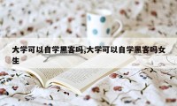 大学可以自学黑客吗,大学可以自学黑客吗女生