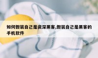 如何假装自己是资深黑客,假装自己是黑客的手机软件