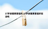 17岁创建黑客组织,17岁创建黑客组织犯法吗