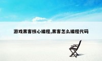 游戏黑客核心编程,黑客怎么编程代码