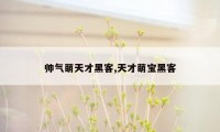 帅气萌天才黑客,天才萌宝黑客