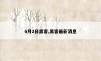 6月2日黑客,黑客最新消息