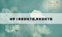 胡萝卜黑客游戏下载,黑客游戏下载