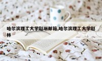 哈尔滨理工大学赵琳邮箱,哈尔滨理工大学赵林