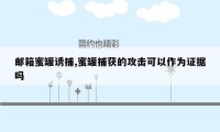 邮箱蜜罐诱捕,蜜罐捕获的攻击可以作为证据吗