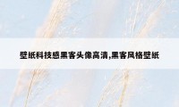 壁纸科技感黑客头像高清,黑客风格壁纸