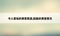 令人害怕的黑客英语,肮脏的黑客英文