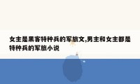 女主是黑客特种兵的军旅文,男主和女主都是特种兵的军旅小说