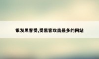 银发黑客受,受黑客攻击最多的网站