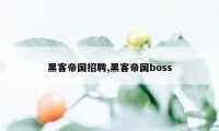 黑客帝国招聘,黑客帝国boss