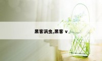 黑客涡虫,黑客 v