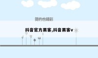 抖音官方黑客,抖音黑客v