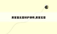 黑客案无罪辩护律师,黑客定罪