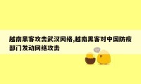 越南黑客攻击武汉网络,越南黑客对中国防疫部门发动网络攻击