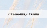 17岁小孩变成黑客,12岁男孩黑客