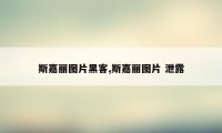 斯嘉丽图片黑客,斯嘉丽图片 泄露