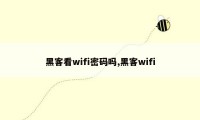 黑客看wifi密码吗,黑客wifi