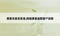 黑客攻击买卖宝,网络黑客盗取客户资源