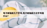 电子邮箱前几个字母,电子邮箱前几位字母是什么?