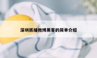 深圳抓捕微博黑客的简单介绍