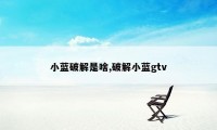 小蓝破解是啥,破解小蓝gtv